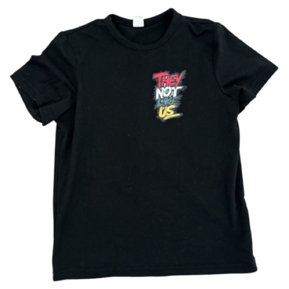SHEIN Black Tee with Colorful Graphic